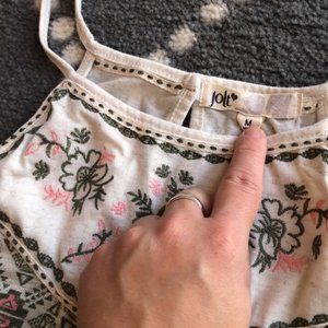 💛(Jolt) Vintagey Floral Tank - MEDIUM